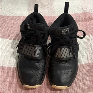 Nike Kids Black and Gold Sneakers